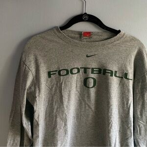 Nike Oregon Ducks football grey and dark green long sleeve